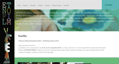 Desktop Screenshot of etnofilm.sk